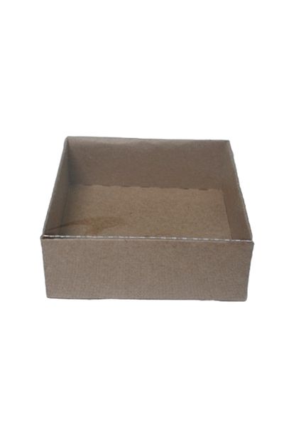Yavuz Süs 7x7x3cm Kraft Turkish Delight Box (25pcs)