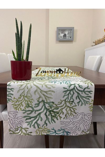 Zeren Home Αδιάβροχο Runner με σχέδιο κοραλλιών 45x160
