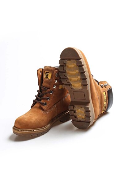 Ayakkabıhane Висококачествени дамски ботуши от естествена нубукова кожа Taba ...