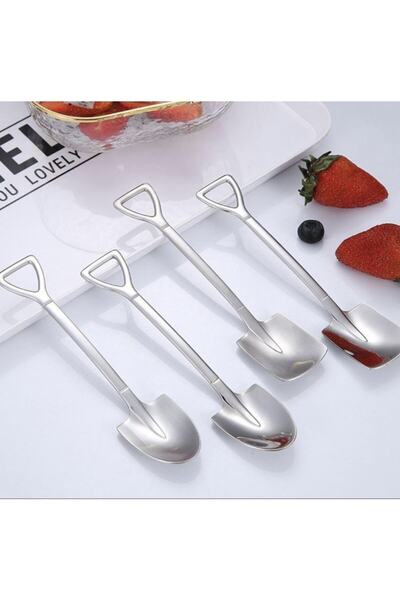 mawiokyanus 6 Adet Paslanmaz Çelik Kahve Kaşığı Retro