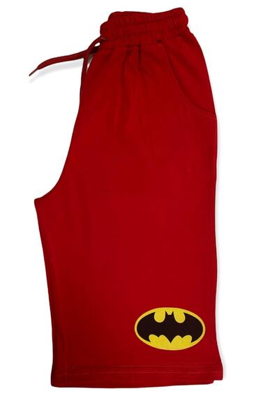 BY-GRİ Batman Baskılı Çocuk Kapri