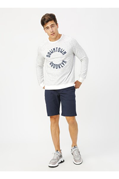 LİMON COMPANY شورت برمودا رجالي باللون الأزرق الداكن من ليمون