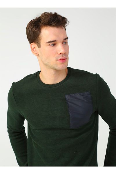 Fabrika Hanorac pentru bărbați Fabrik Crew Neck kaki - Jack