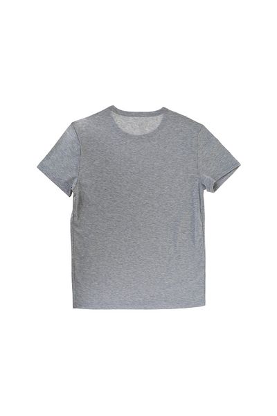 LİMON COMPANY Lemon German Crew Neck Basic Plain Gray Melange Men's T-shirt
