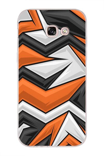 PrintiFy Galaxy A5 (2017) Uyumlu Kapak Grafiti Tasarımlı Şeffaf Silikon Kılıf