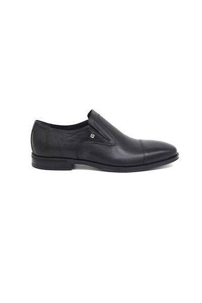 Fosco Genuine Leather Special Size Black Men's Classic Shoes 1593