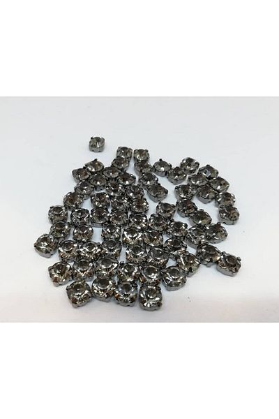yiğit aksesuar 8 Mm Black Diamond (smoked) Case Planted Stone 100 Pieces