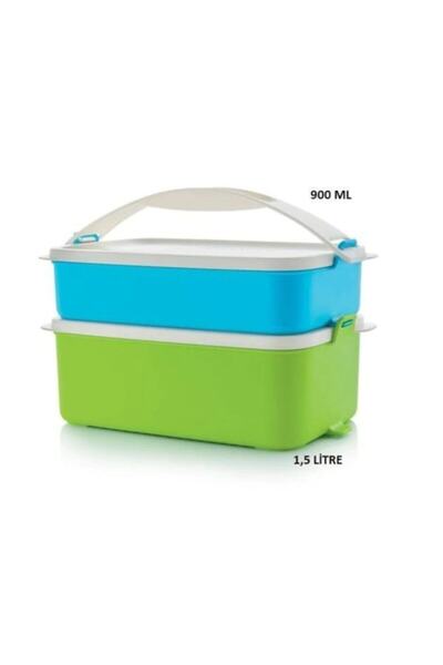 Tupperware Gezgin Set Saklama Kabı 2'li 0,9lt - 1,5lt.