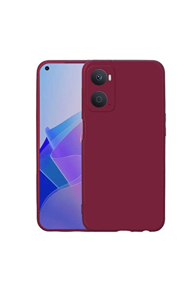 OPPO A96 4g Uyumlu Kadife Iç Yüzeyli (şık Tasarım) Silikon Kılıf Koyu Mor
