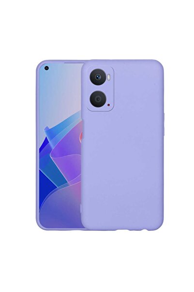 OPPO A96 4g Uyumlu Kadife Iç Yüzeyli (şık Tasarım) Silikon Kılıf Lila