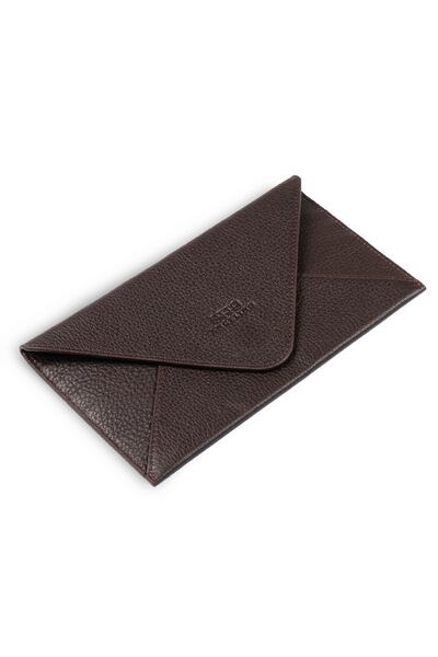 OttoAngelino Πορτοφόλι Otto Angelino Γνήσιο Δερμάτινο Εξαιρετικά Λεπτό RFID Μαγνητικό Προστατευμένο Γράμμα Πορτοφόλι - Καφέ
