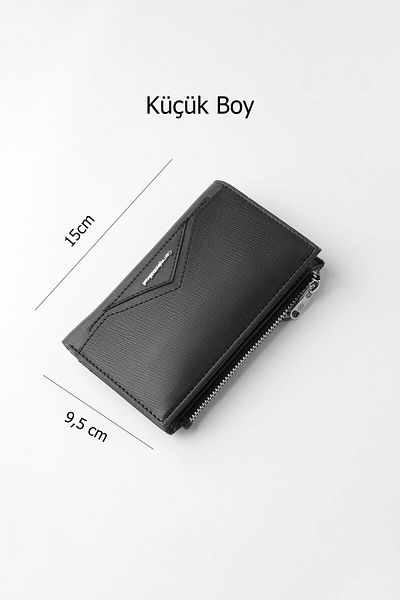 CENGİZ PAKEL Black Women's Wallet with Card Holder Compartment