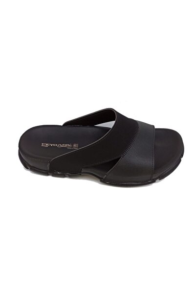 Ceyo ريفا -12 شبشب رجالي بنعل تشريحي غير قابل للانزلاق للرجال - أسود