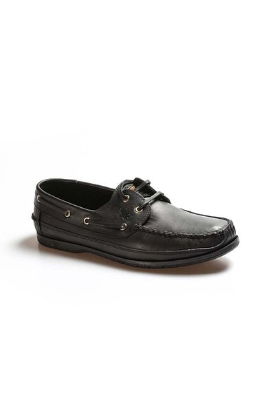 Ayakkabıhane Quality Genuine Leather Black Men's Loafer Ballet Shoes Ah0762813214124611920