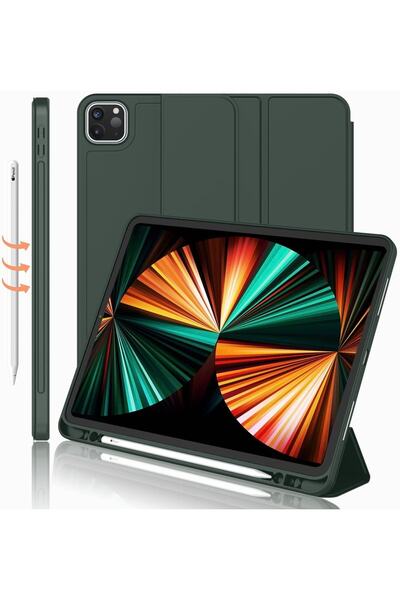 UnDePlus Apple Ipad Pro 12.9 3. 4. 5. 6. Nesil Kılıf Kalem Bölmeli Smart Case...