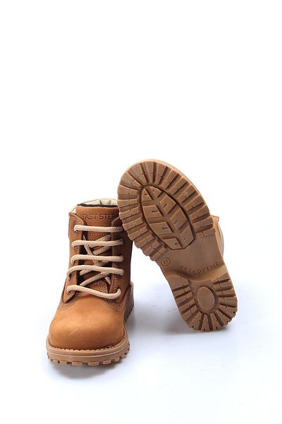 Ayakkabıhane Ποιοτικά Γνήσιο Δέρμα Nubuck Unisex Tan Παιδικές Εργατικές Μπότες με φερμουάρ Ah 07006191611002