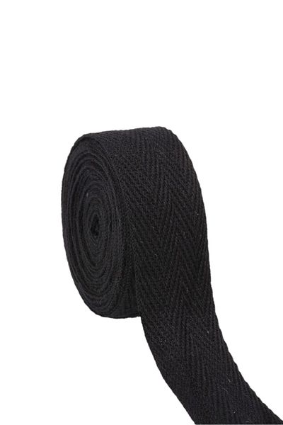 tuhafiyecimiz 2cm Πλάτος Μαύρη Στενή Κορδέλα Μαύρη Houndstooth Extrafor 2cm 5 μέτρα