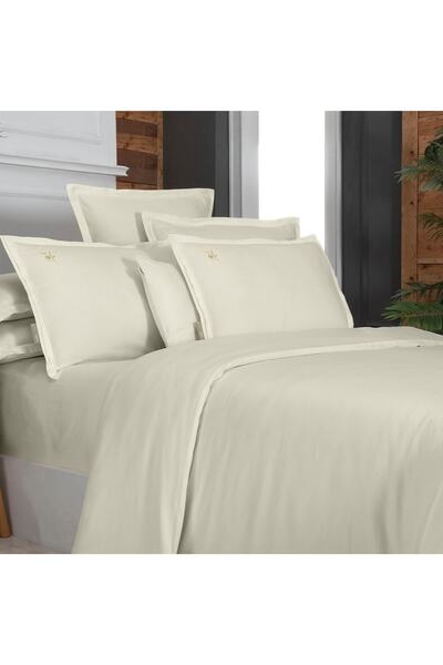 Sarev Σετ Μονό Βαμβακερό Παπλωματοθήκη Olive Ecru Dobby