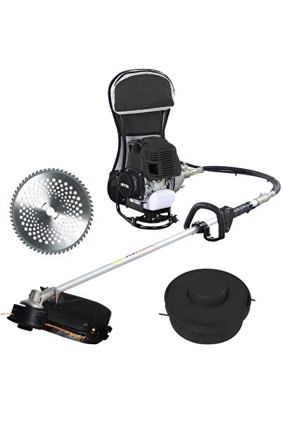 Jetta Power Tools Assur Plus 11000rpm 5.9 Hp Sırt Tipi Benzinli Motorlu Ot Çalı Çim Biçme Tırpanı-siyah 0-25