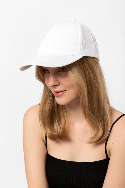 Saria Moda Unisex White Cap