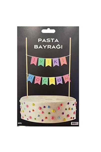 Happyland Pasta Bayrağı  Iyiki Doğdun Yazılı Bayrak