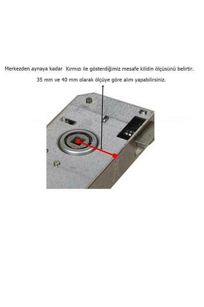 ARON Anka Mirrored Nickel Satin (room) Type Door Handle & Door Lock System + Mounting Screws