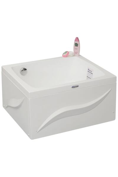 Waterway Sunrise Mini Dikdörtgen Küvet 90x80 H:43 Gövde Metal Ayak Ön Panel