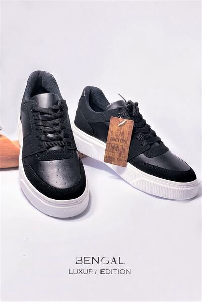 BENGAL Lucca Штучна шкіра Чорні чоловічі кросівки