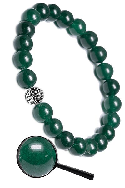 Tesbih Atölyesi Certified Silver Apparatus Natural Nephrite Jade Natural Stone Bracelet