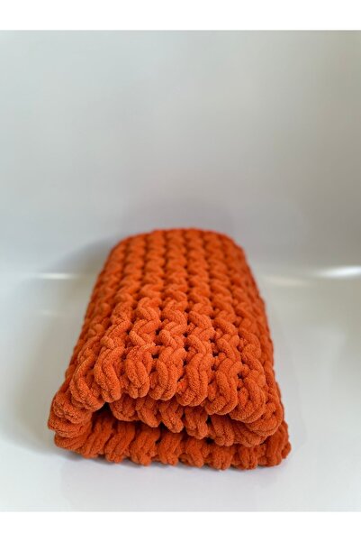 Alize Puffy Hand Knitted Baby Blanket