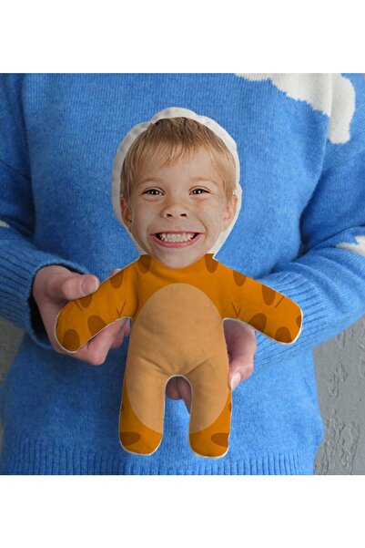 Bk Gift Kişiye Özel Fotoğraflı Kostümlü Çocuk Bebek Yastık-47