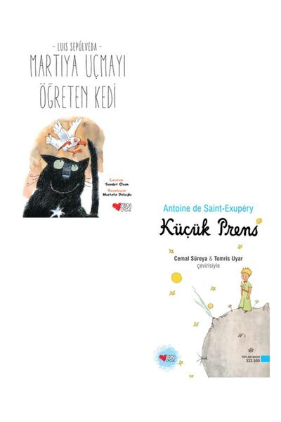 CAN Martıya Uçmayı Öğreten Kedi Ve Küçük Prens 2 Kitap Set