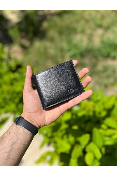 DERKON Portofel Clasico Black pentru bărbați cu portmoneu