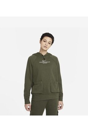 Nike Sportswear Swoosh French Terry Cz8896 325 Hoodie Kad n Sweatshirt Fiyat Yorumlar Trendyol