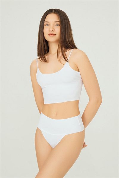 Cottonhill Εύκαμπτο στρινγκ ψηλόμεσο χωρίς ανάφλεξη με λέιζερ σε πακέτο εσώρουχα - 4