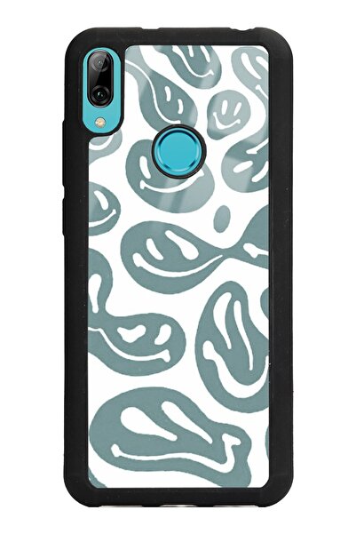 Spoyi حافظة هاتف هواوي Y6 (2019) لامعة بتصميم وجه ثلاثي