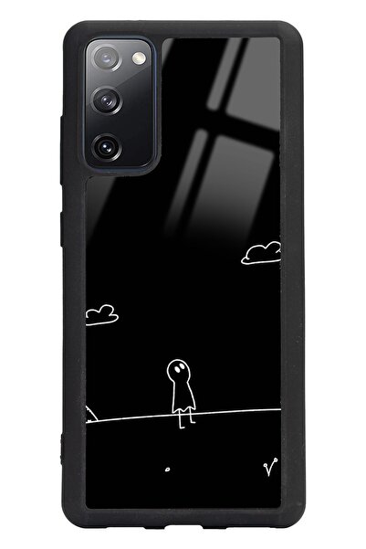 Spoyi حافظة هاتف سامسونج S20 Fe Doodle Casper بتصميم لامع