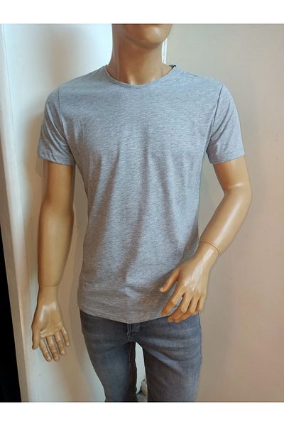DYNAMO Men's Crew Neck Lycra Basic T-shirt
