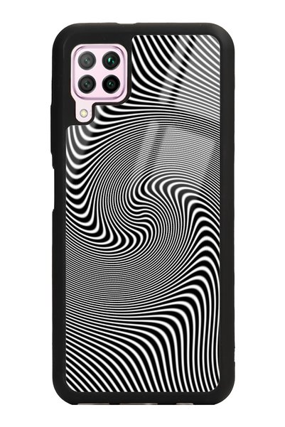 Spoyi Huawei P40 Lite Triptrance Wave Design Glossy Phone Case