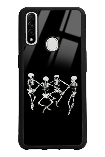Spoyi Oppo A31 Dancer Skeleton Tasarımlı Glossy Telefon Kılıfı