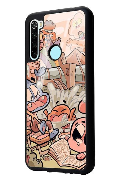 Spoyi حافظة هاتف لامعة بتصميم غامبول لهاتف Xiaomi Redmi Note 8