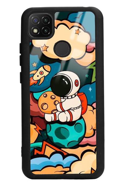 Spoyi حافظة هاتف لامعة بتصميم رائد الفضاء من Xiaomi Redmi 9c