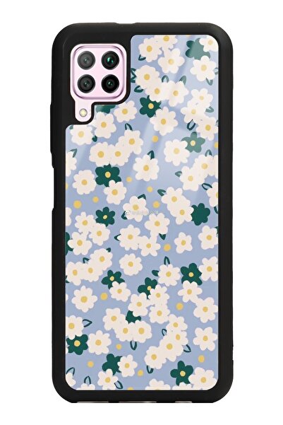Spoyi Huawei P40 Lite Daisy Pattern Tasarımlı Glossy Telefon Kılıfı
