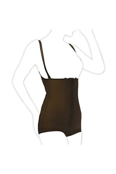 Variteks Liposuction Corset (Zippered Panty Type / with Back Support) - black