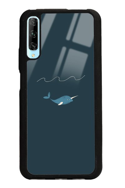 Spoyi Huawei P Smart Pro Doodle Fish Tasarımlı Glossy Telefon Kılıfı