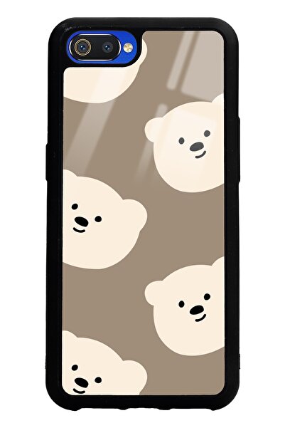 Spoyi Oppo Real Me C2 Uyumlu Sweet Face Tasarımlı Glossy Telefon Kılıfı