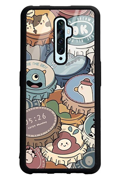 Spoyi Oppo Reno 2z Crown Cap Tasarımlı Glossy Telefon Kılıfı