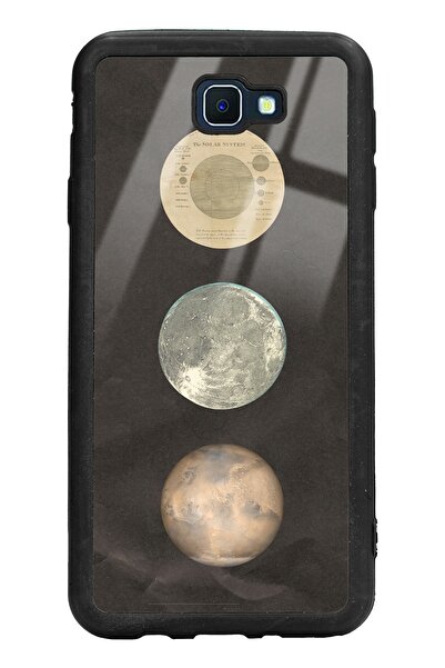 Spoyi Samsung J7 Prime Night Moon Tasarımlı Glossy Telefon Kılıfı