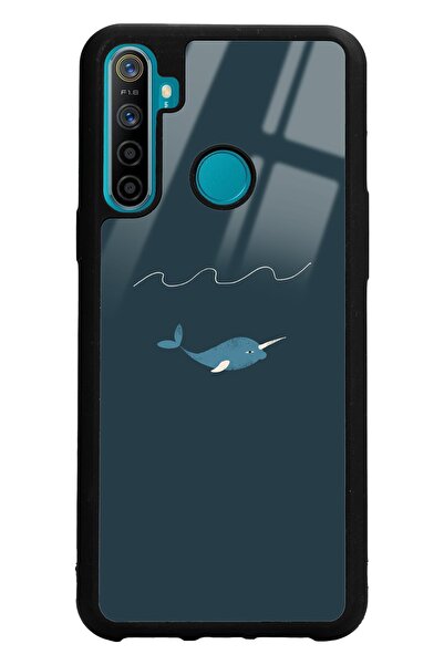 Spoyi Oppo Real Me 5i Doodle Fish Tasarımlı Glossy Telefon Kılıfı