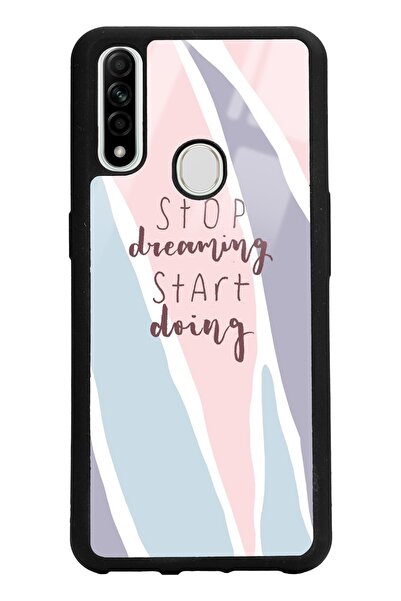 Spoyi Oppo A31 Start Doing Tasarımlı Glossy Telefon Kılıfı